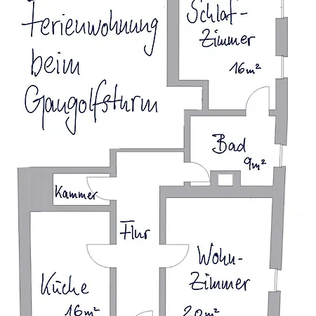 Beim Gangolfsturm דירה *